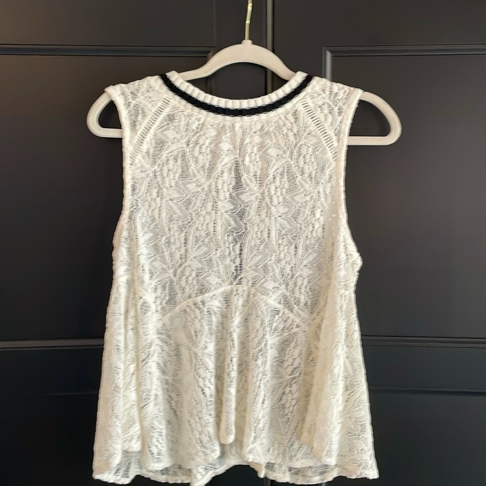 Free people lace tank top size extra small